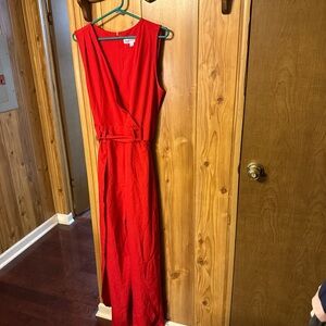Emma & Michele Vibrant Red Maxi Dress